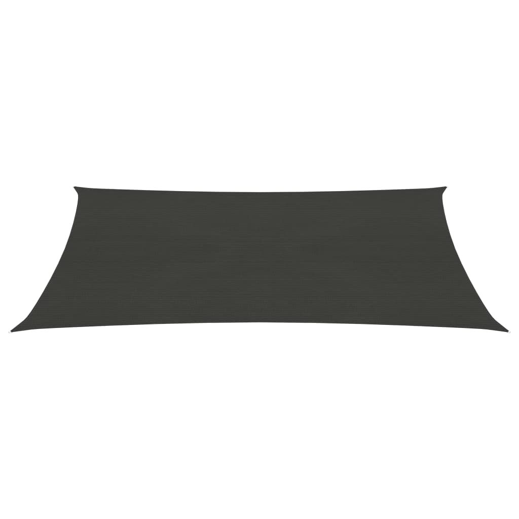 Zonnezeil 160 g/m² 3x4 m HDPE antracietkleurig 3 x 4 m