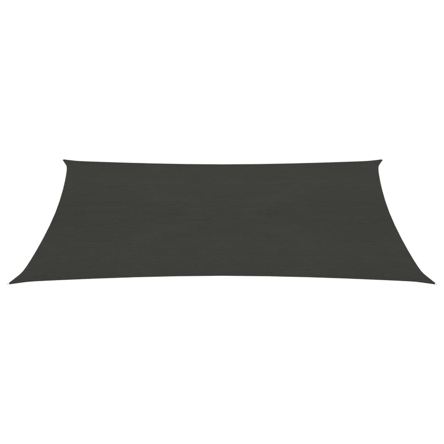 Zonnezeil 160 g/m² 3x4 m HDPE antracietkleurig 3 x 4 m