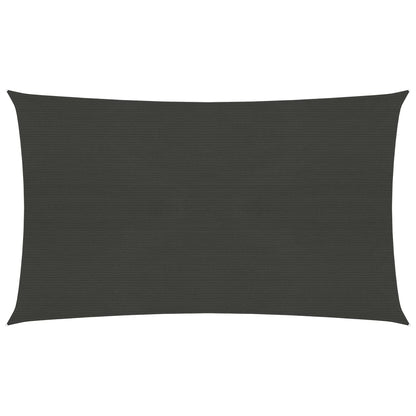 Zonnezeil 160 g/m² 5x8 m HDPE antracietkleurig 5 x 8 m