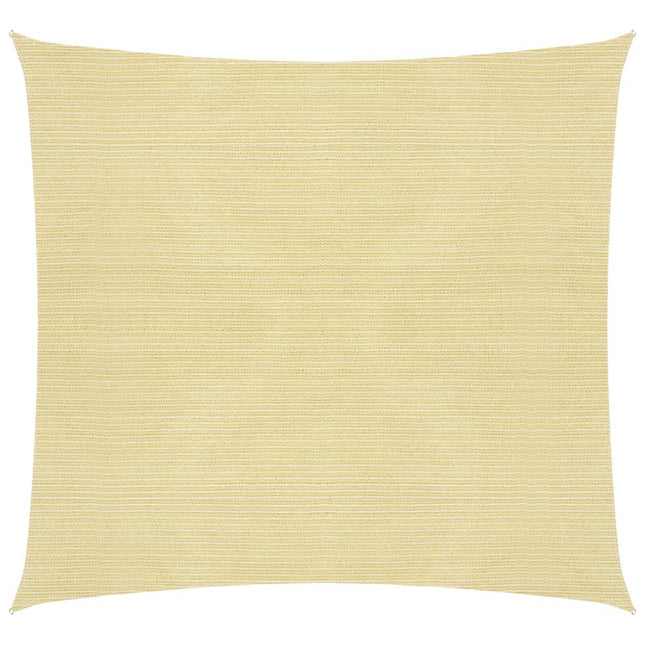 Zonnezeil 160 g/m² 7x7 m HDPE beige 7 x 7 m Beige