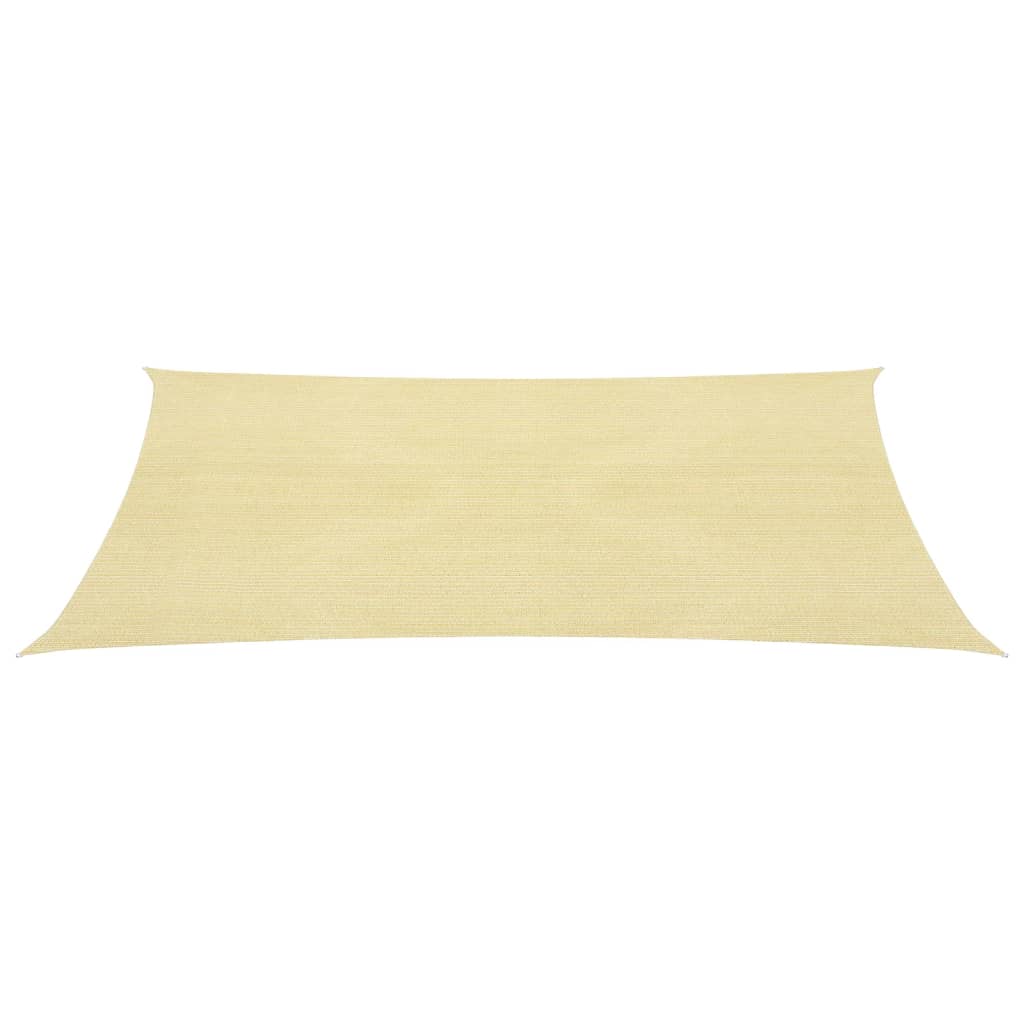 Zonnezeil 160 g/m² 2x3,5 m HDPE beige 2 x 3.5 m