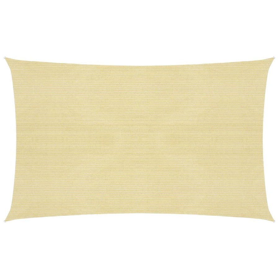 Zonnezeil 160 g/m² 2x5 m HDPE beige 2 x 5 m
