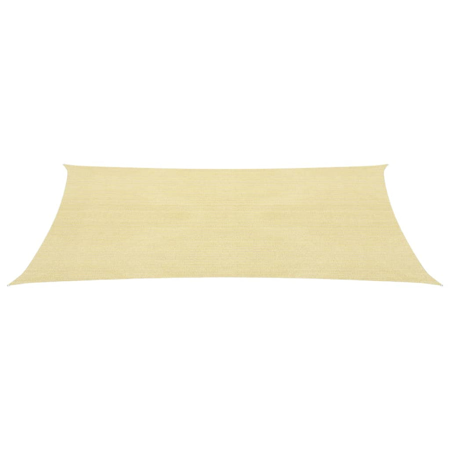Zonnezeil 160 g/m² 2x5 m HDPE beige 2 x 5 m