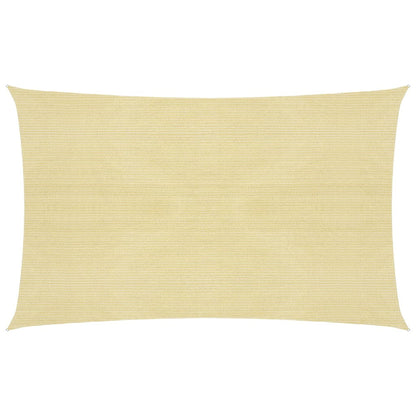 Zonnezeil 160 g/m² 2,5x4,5 m HDPE beige 2.5 x 4.5 m