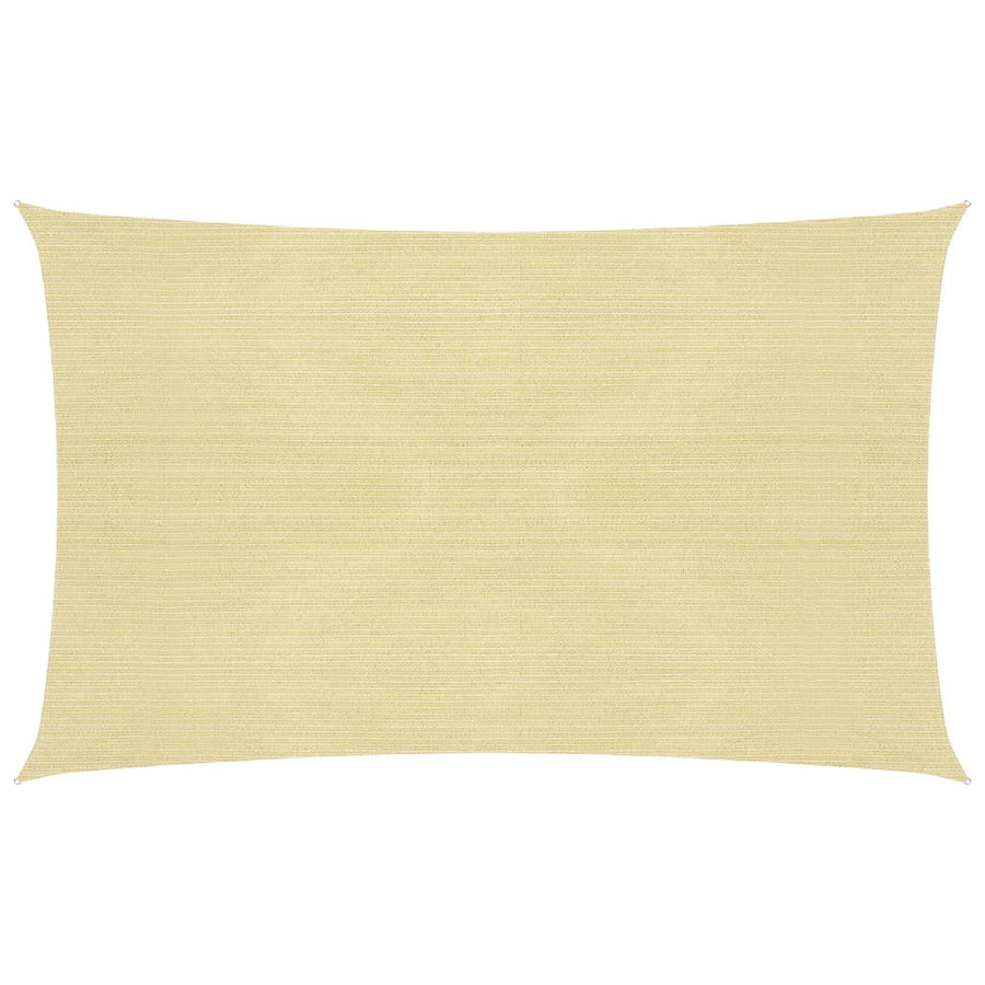 Zonnezeil 160 g/m² 2,5x4,5 m HDPE beige 2.5 x 4.5 m