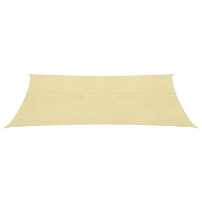 Zonnezeil 160 g/m² 3x5 m HDPE beige 3 x 5 m