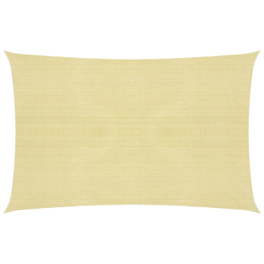 Zonnezeil 160 g/m² 3,5x4,5 m HDPE beige 3.5 x 4.5 m