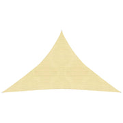 Zonnezeil 3x3x4,2 m HDPE beige