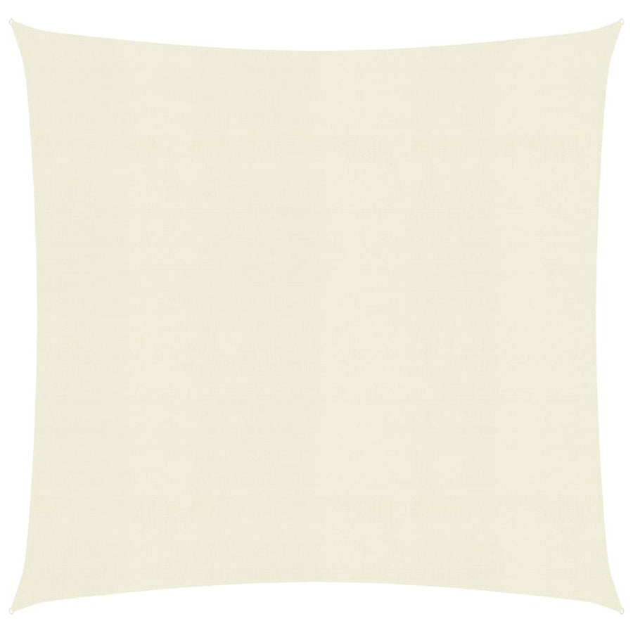 Zonnezeil 160 g/m² 4,5x4,5 m HDPE crèmekleurig 4.5 x 4.5 m Crème