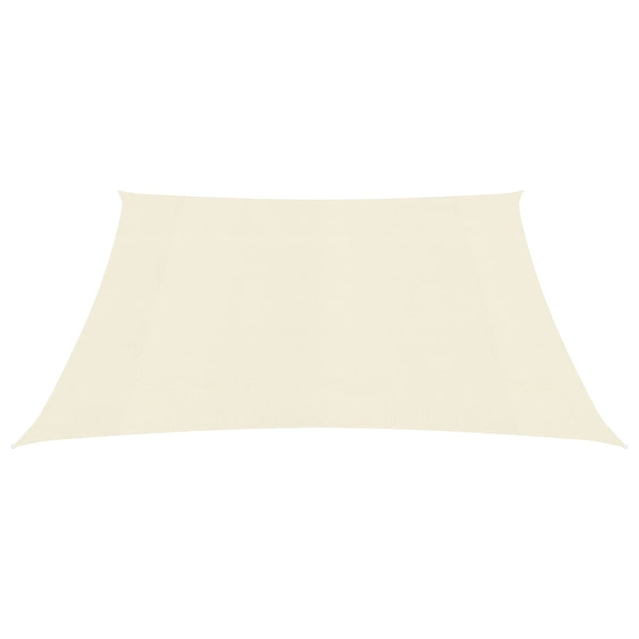 Zonnezeil 160 g/m² 4,5x4,5 m HDPE crèmekleurig 4.5 x 4.5 m Crème