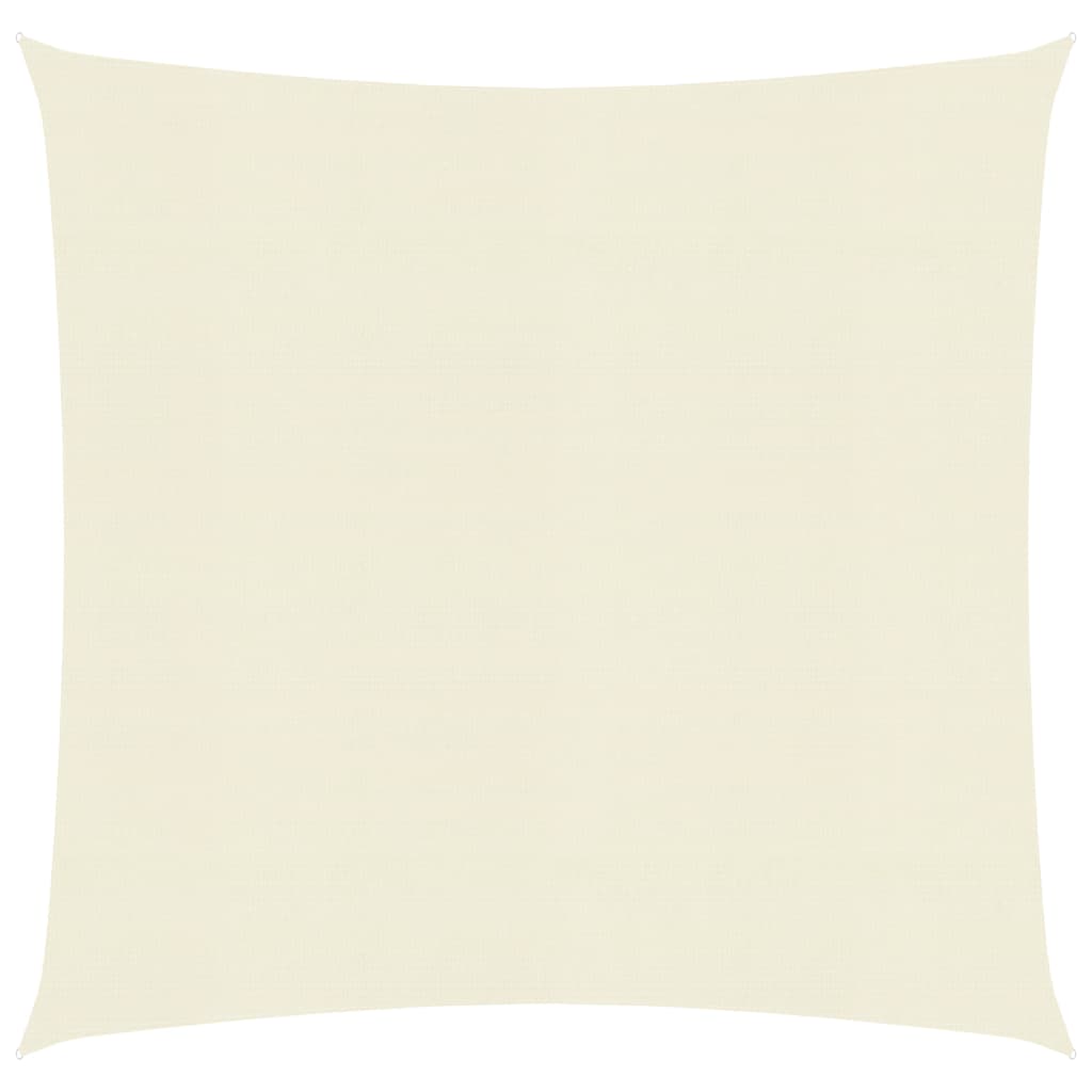 Zonnezeil 160 g/m² 5x5 m HDPE crèmekleurig 5 x 5 m Crème