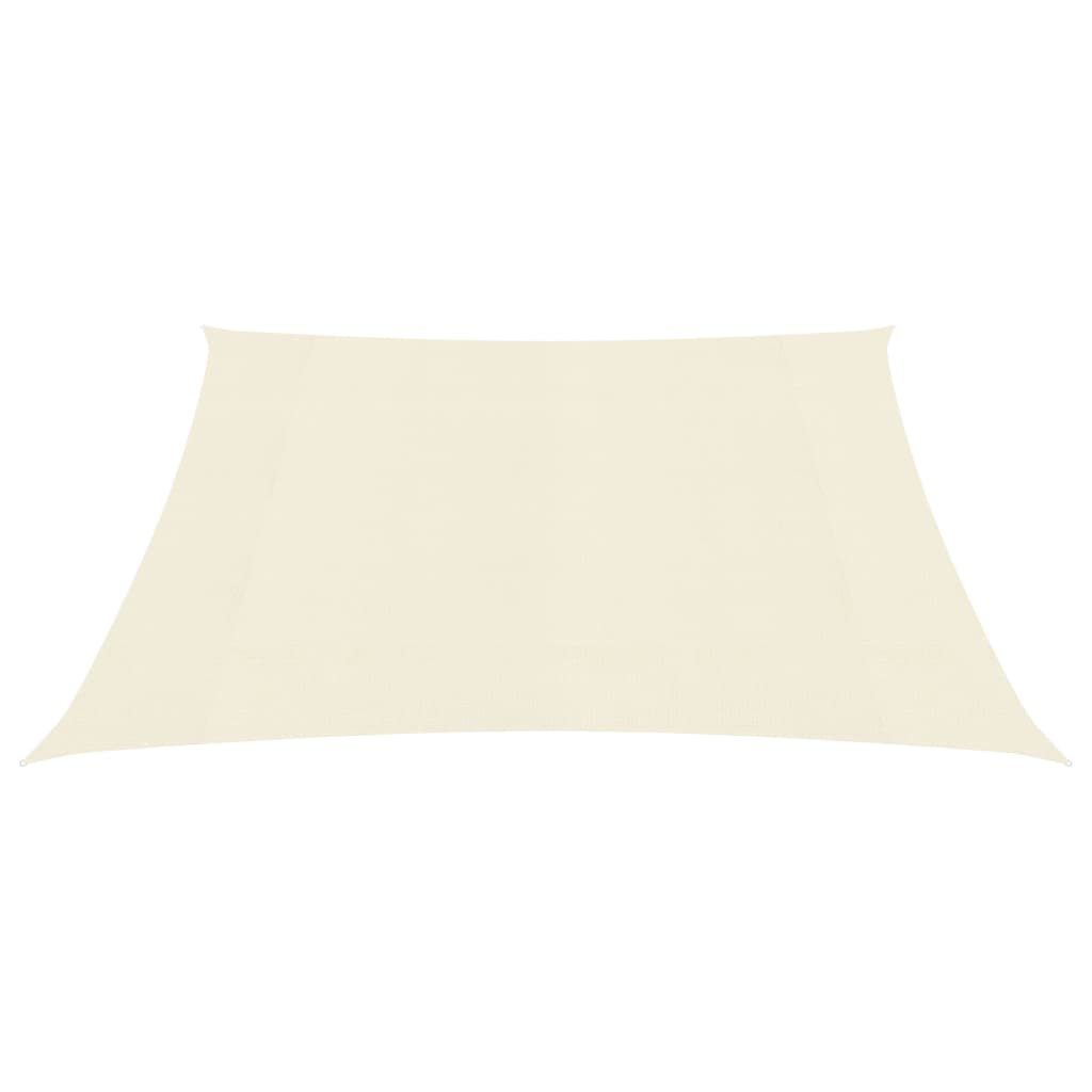 Zonnezeil 160 g/m² 5x5 m HDPE crèmekleurig 5 x 5 m Crème