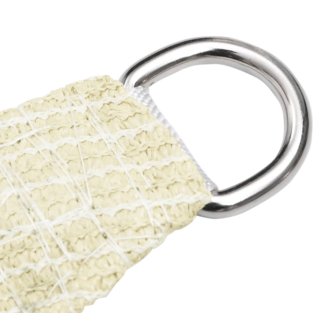 Zonnezeil 160 g/m² 5x5 m HDPE crèmekleurig 5 x 5 m Crème