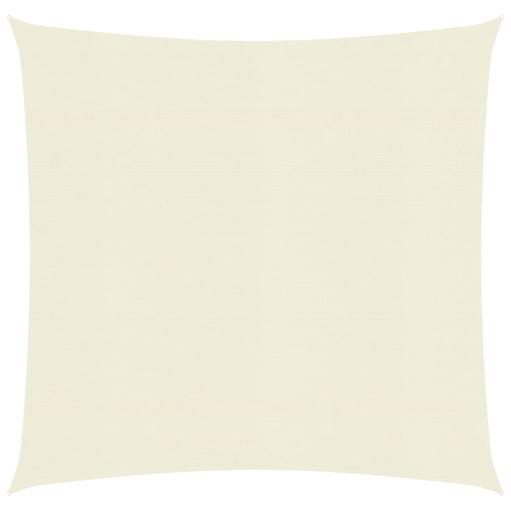 Zonnezeil 160 g/m² 6x6 m HDPE crèmekleurig 6 x 6 m Crème
