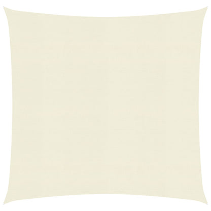 Zonnezeil 160 g/m² 7x7 m HDPE crèmekleurig 7 x 7 m Crème