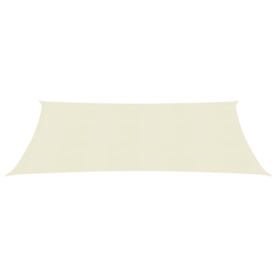 Zonnezeil 160 g/m² 3,5x5 m HDPE crèmekleurig