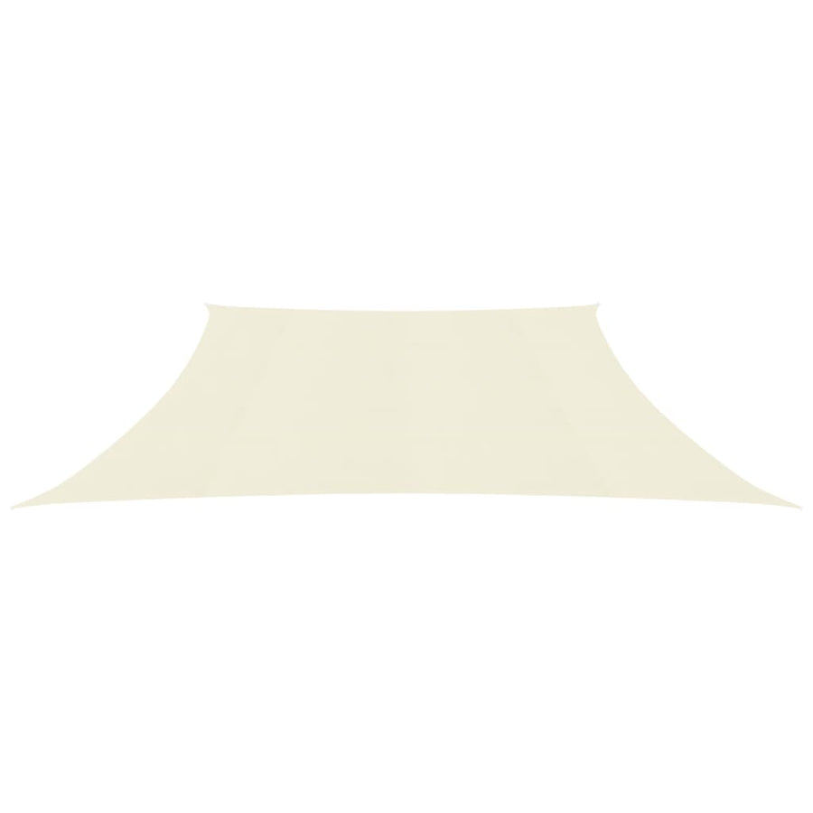 Zonnezeil 160 G/M² Hdpe Kleurig 3/4 x 2 m Crème