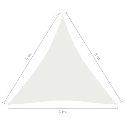 Zonnezeil 160 G/M² Hdpe Wit 4 x 5 x 5 m
