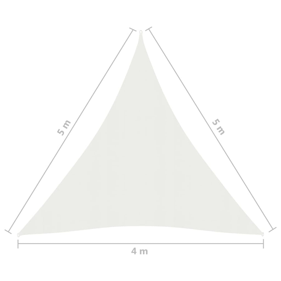 Zonnezeil 160 G/M² Hdpe Wit 4 x 5 x 5 m