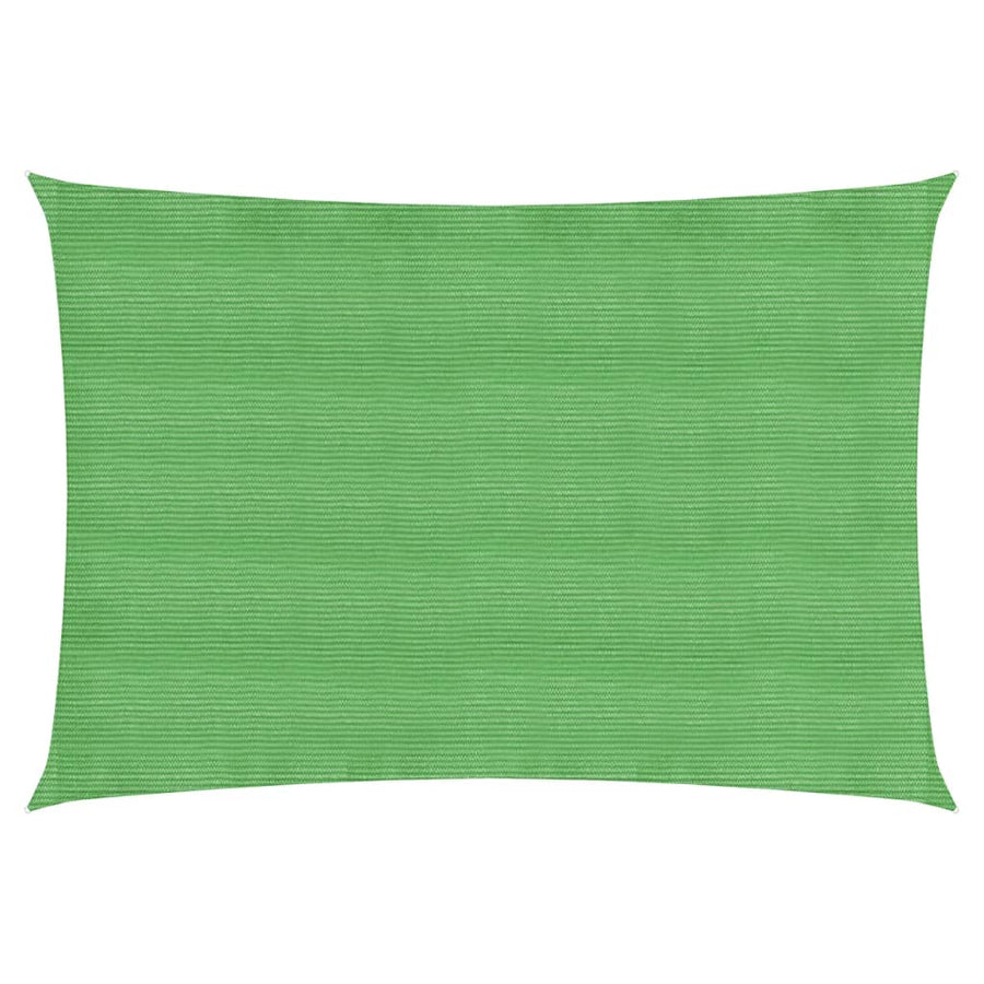 Zonnezeil rechthoekig 160 g/m² 2x3,5 m HDPE lichtgroen