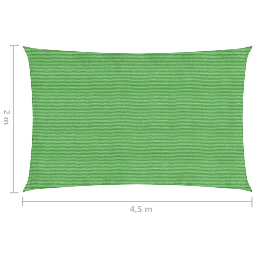 Zonnezeil 160 G/M² 2X4,5 M Hdpe Lichtgroen 2 x 4.5 m