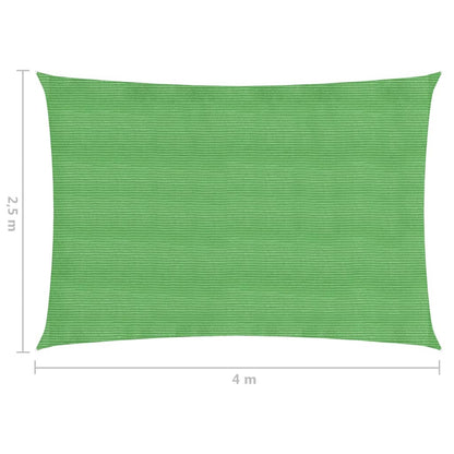 Zonnezeil 160 G/M² 2,5X4 M Hdpe Lichtgroen 2.5 x 4 m