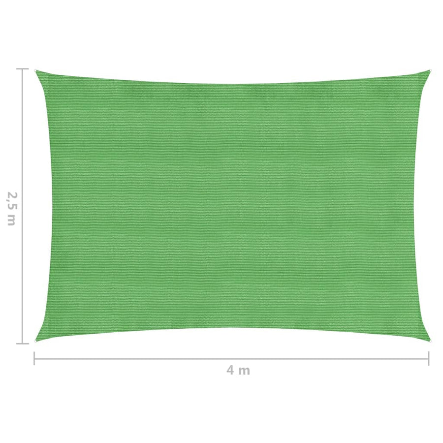 Zonnezeil 160 G/M² 2,5X4 M Hdpe Lichtgroen 2.5 x 4 m