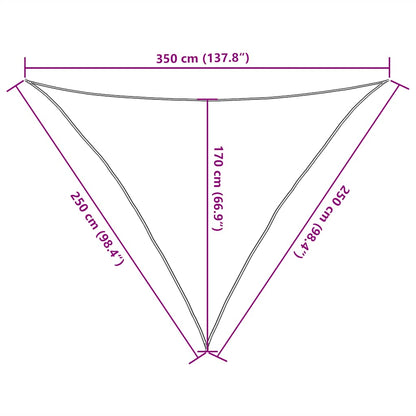 Zonnezeil 160 G/M² 2,5X2,5X3,5 M Hdpe Lichtgroen 2.5 x 2.5 x 3.5 m
