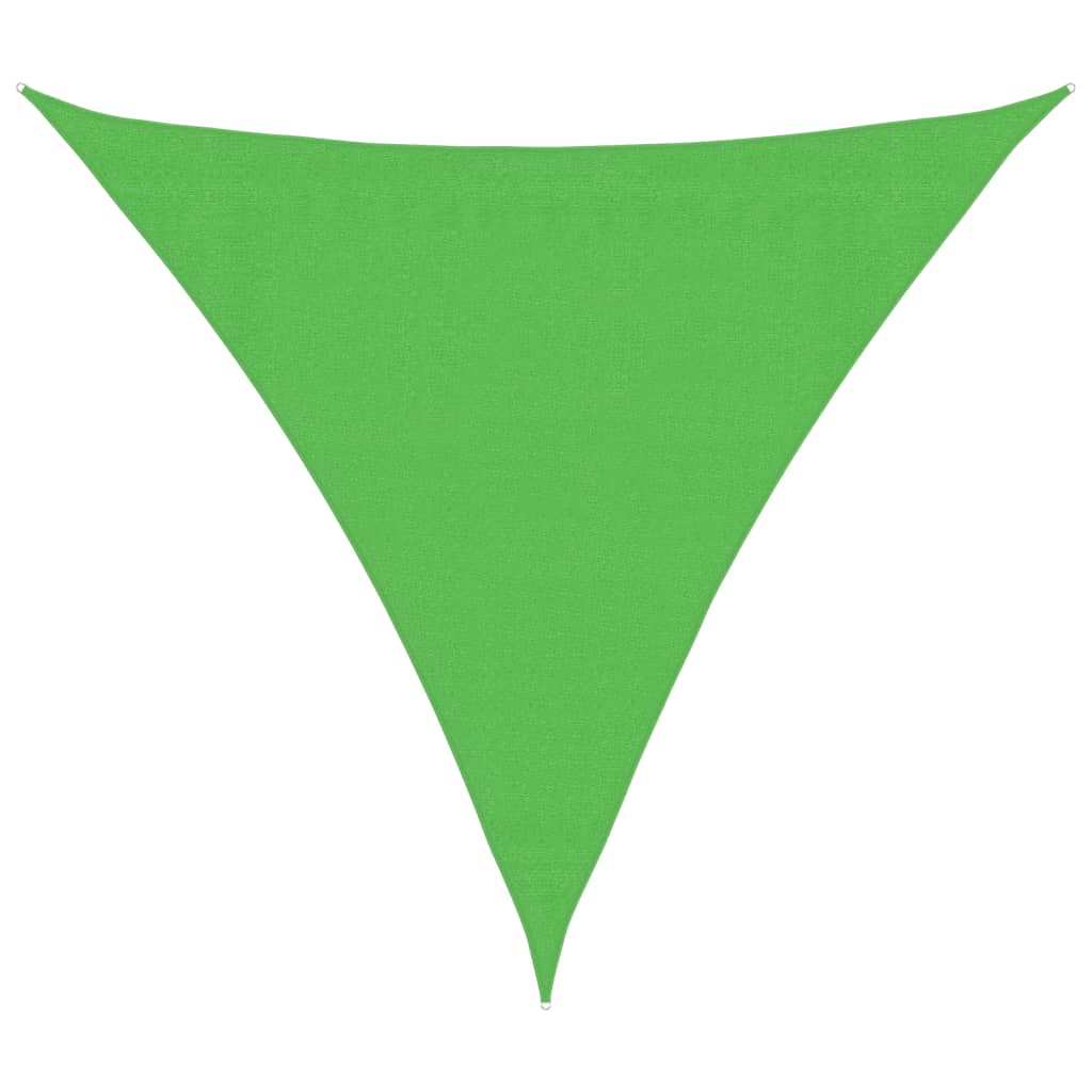 Zonnezeil 160 G/M² 3,6X3,6X3,6 M Hdpe Lichtgroen 3.6 x 3.6 x 3.6 m