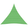 Sun shade sail 160 g/m² 4.5x4.5x4.5 m HDPE light green