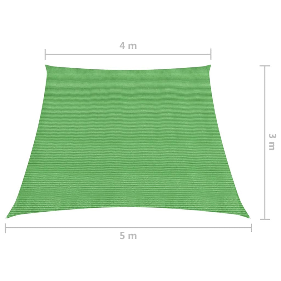 Zonnezeil 160 G/M² Hdpe 4/5 x 3 m Lichtgroen