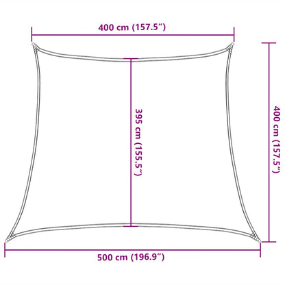 Zonnezeil Trapezium 160 G/M² Hdpe 4/5 x 4 m Lichtgroen