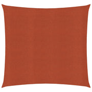 Zonnezeil vierkant 2,5x2,5 m HDPE terracotta