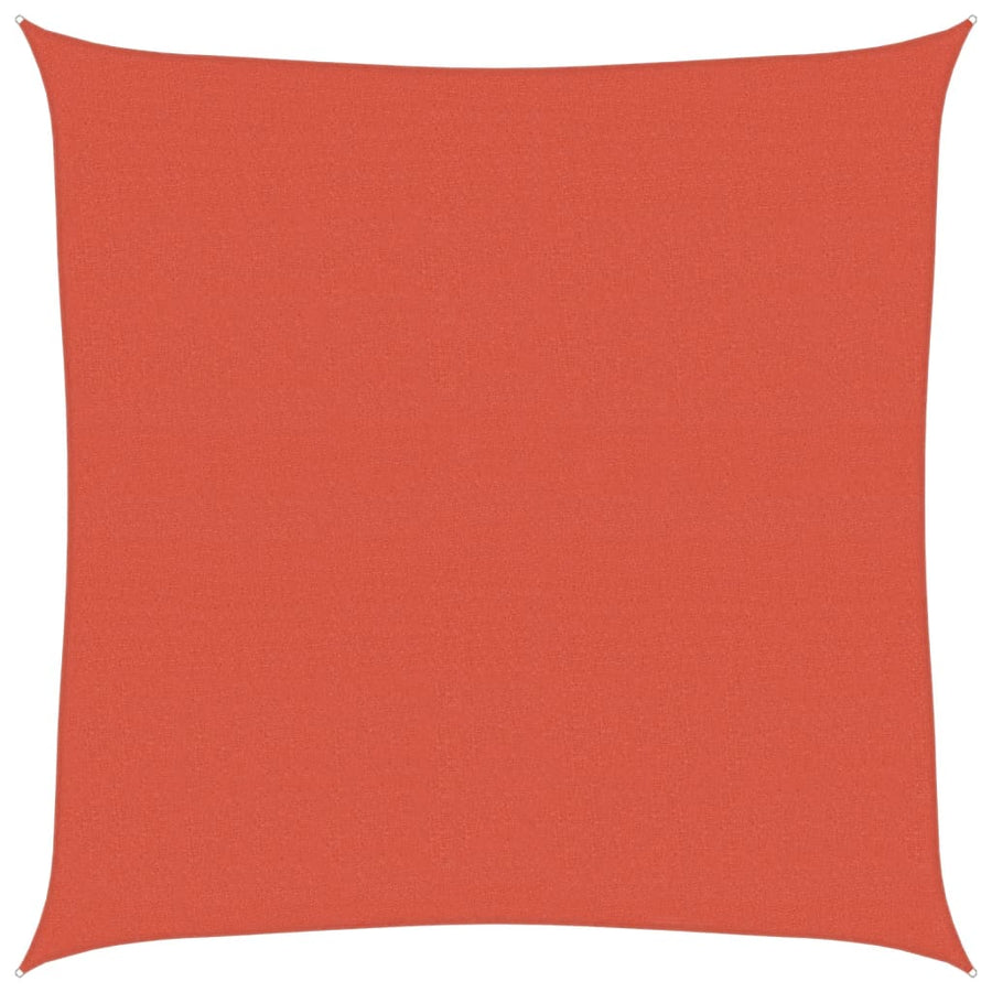 Zonnezeil 160 g/m² 6x6 m HDPE terracottakleurig