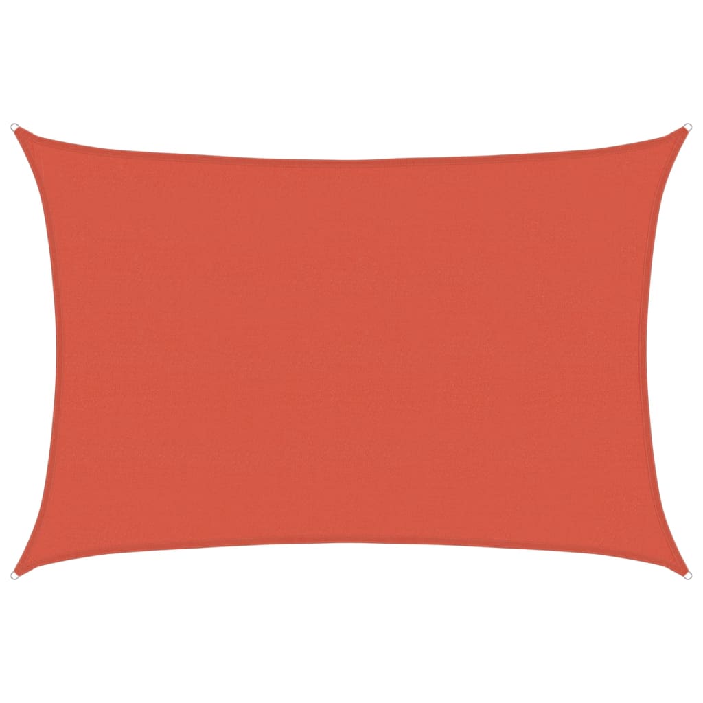Zonnezeil 160 g/m² 5x6 m HDPE terracottakleurig
