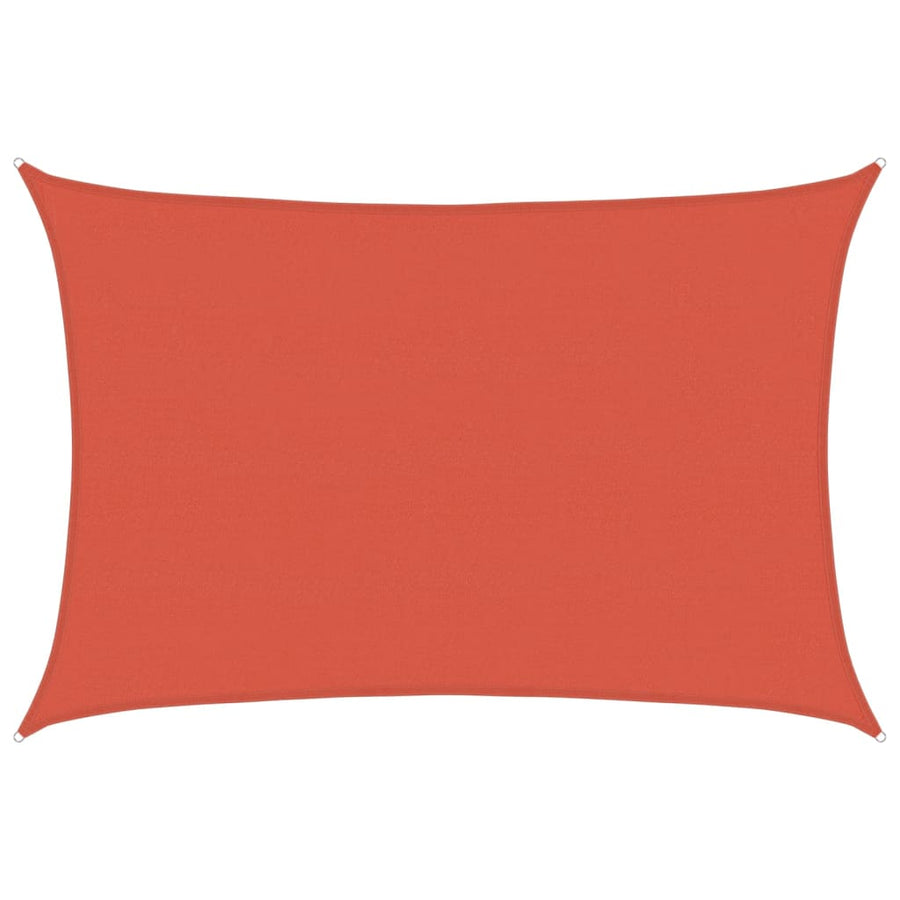 Zonnezeil 160 g/m² 5x6 m HDPE terracottakleurig