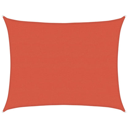 Zonnezeil 160 g/m² 6x8 m HDPE terracottakleurig