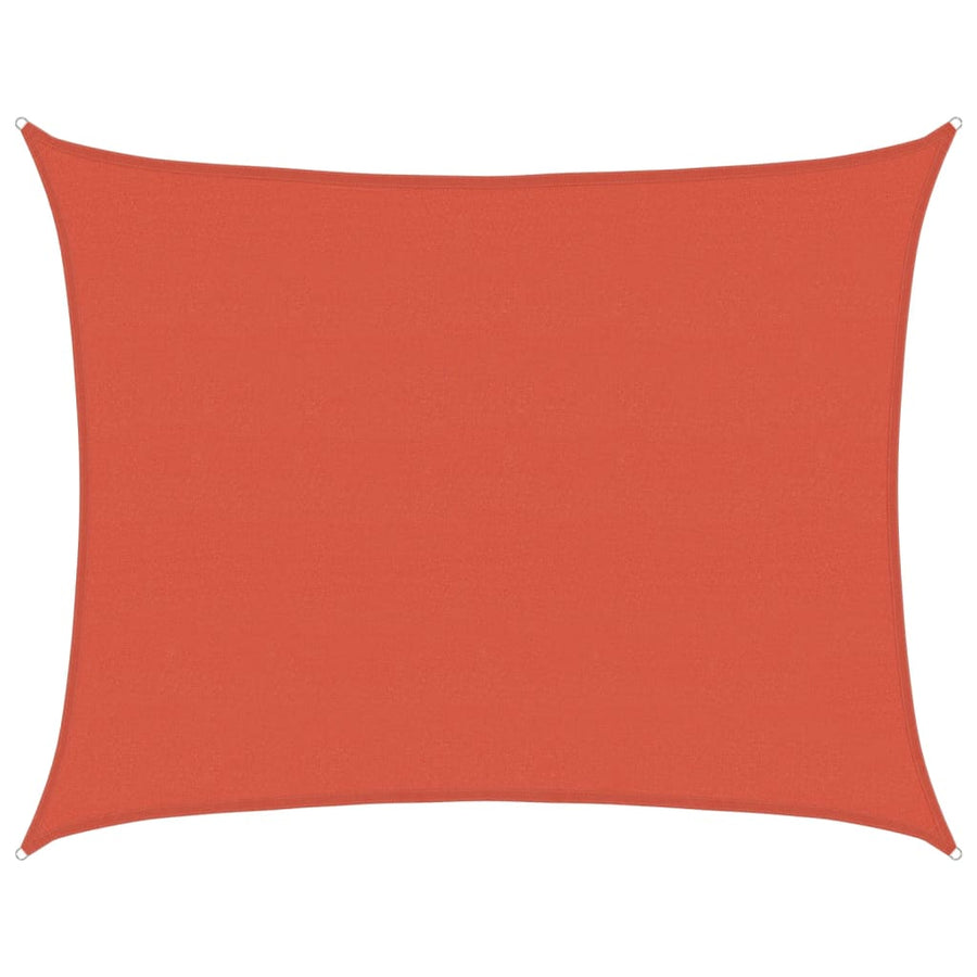 Zonnezeil 160 g/m² 6x8 m HDPE terracottakleurig