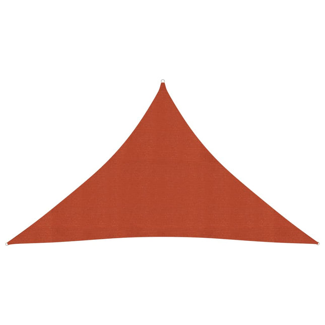 Zonnezeil 160 G/M² 3,5X3,5X4,9 M Hdpe Terracottakleurig Terracotta