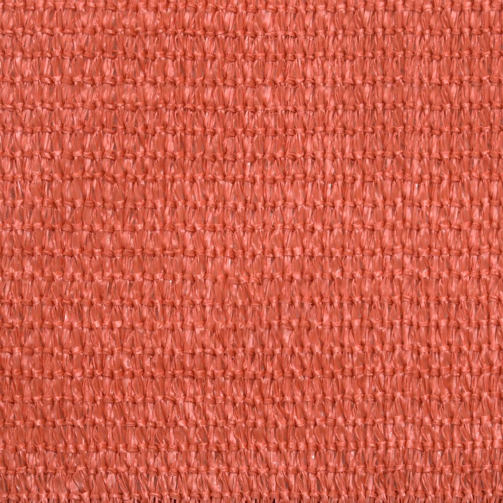 Zonnezeil 160 g/m² 4,5x4,5x4,5 m HDPE terracottakleurig