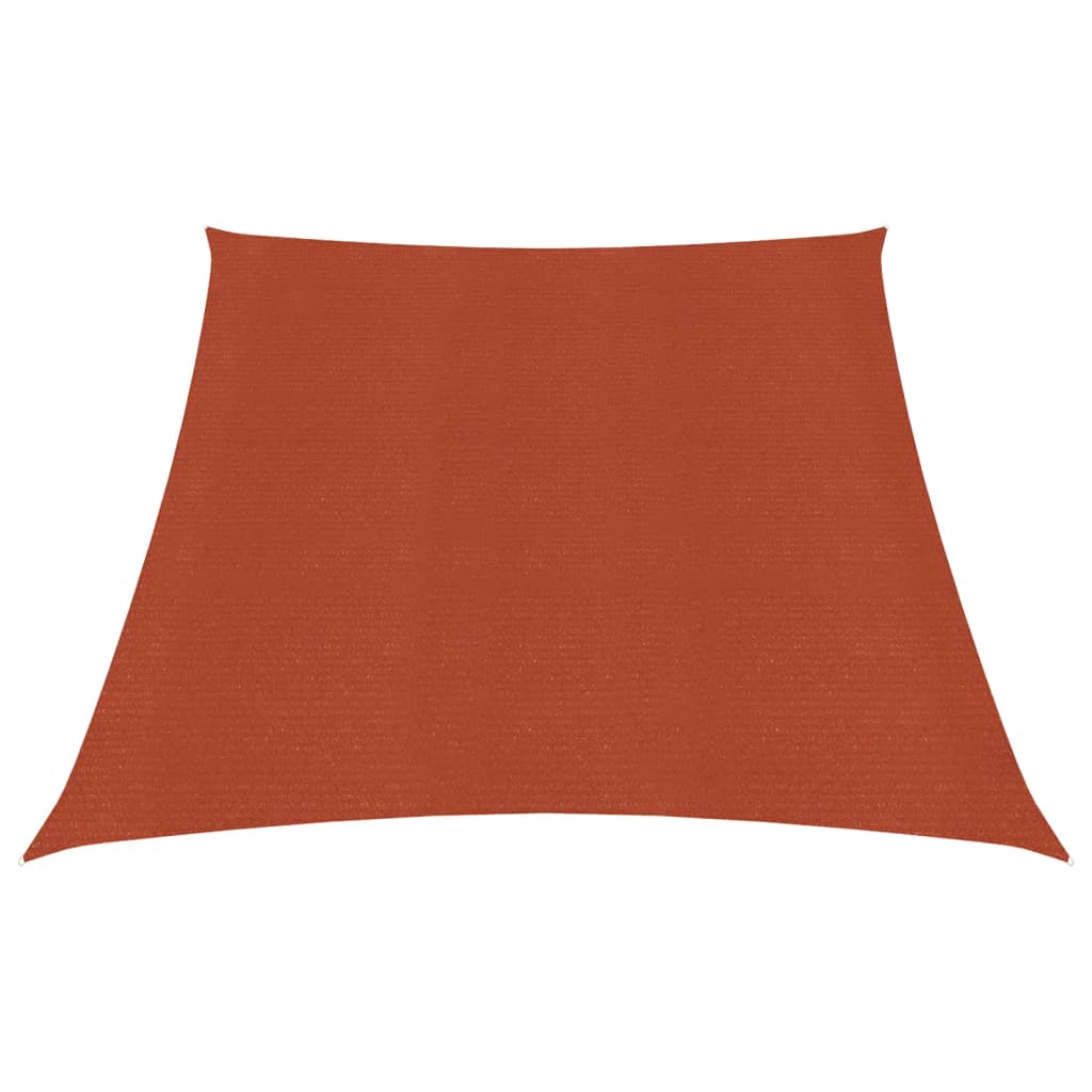 Zonnezeil 160 G/M² Hdpe Kleurig 3/4 x 2 m Terracotta