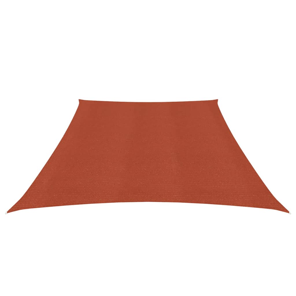 Zonnezeil 160 G/M² Hdpe Kleurig 3/4 x 2 m Terracotta
