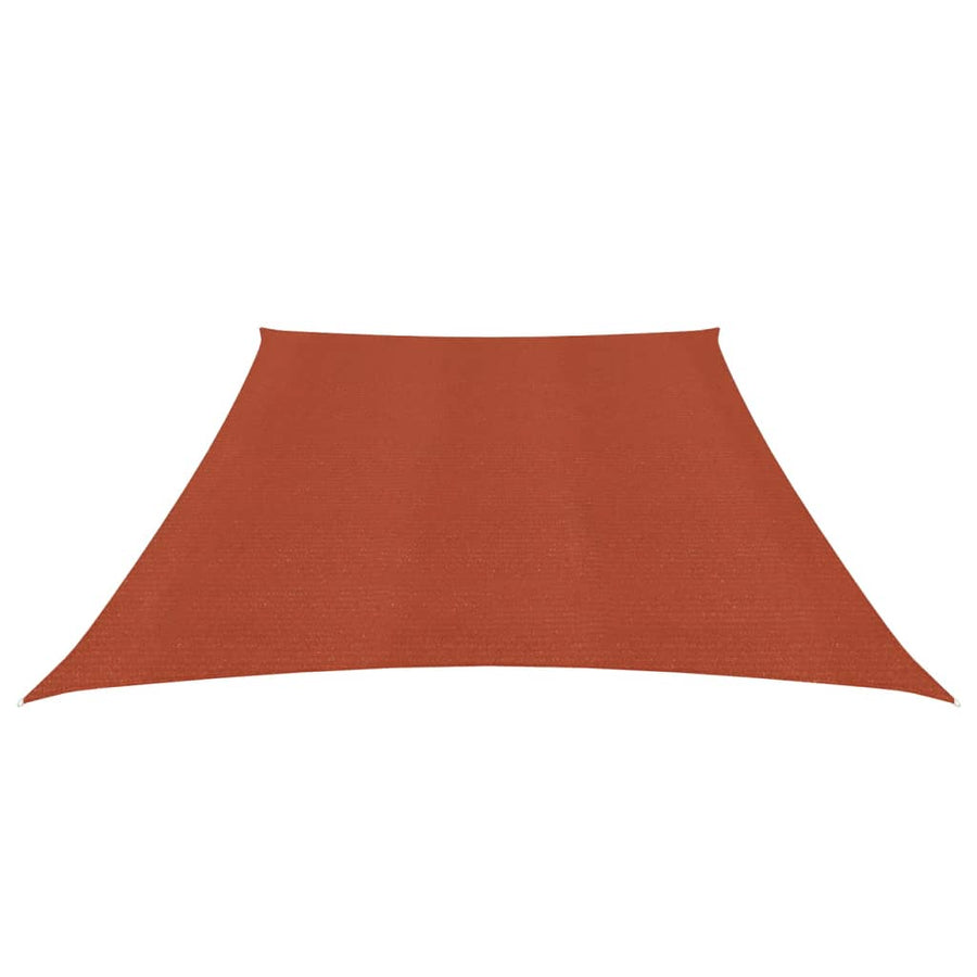 Zonnezeil 160 G/M² Hdpe Kleurig 3/4 x 2 m Terracotta