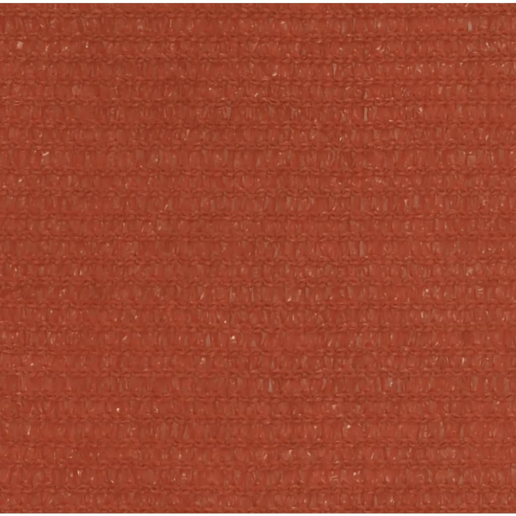 Zonnezeil 160 G/M² Hdpe Kleurig 3/4 x 2 m Terracotta