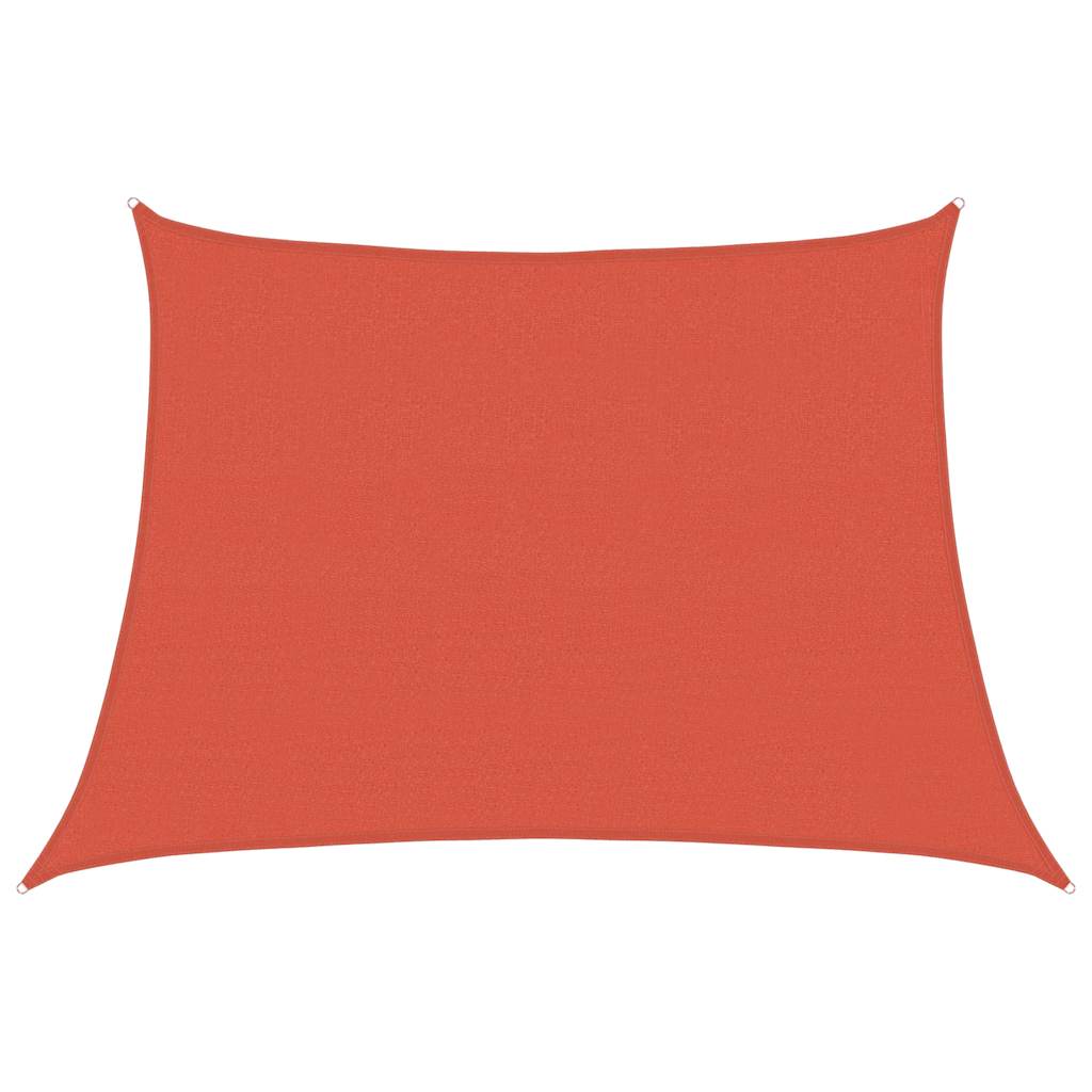 Zonnezeil 160 g/m² trapezium 4/5x3 m HDPE terracottakleurig