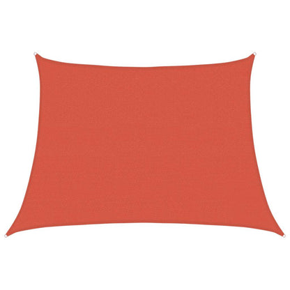 Zonnezeil 160 g/m² trapezium 4/5x3 m HDPE terracottakleurig