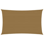 Zonnezeil 160 g/m² 4x7 m HDPE taupe 4 x 7 m