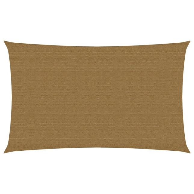 Zonnezeil 160 g/m² 4x7 m HDPE taupe 4 x 7 m