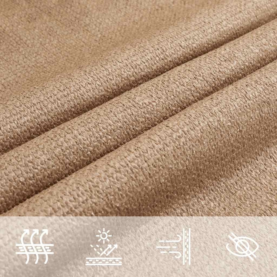 Zonnezeil 160 G/M² Hdpe Taupe 4 x 7 m