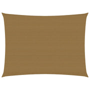 Zonnezeil 6x7 m HDPE taupe